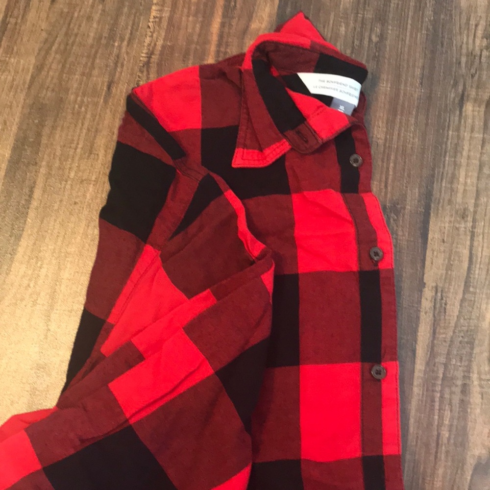 Red/Black Boyfriend Flannel Women’s Size XL